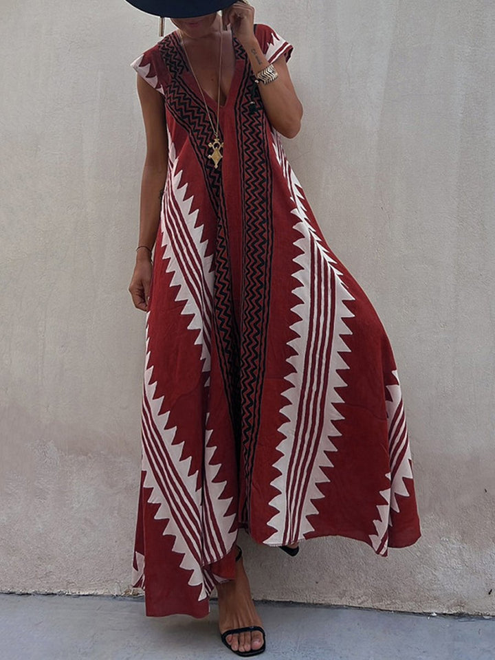 Boho™ | Bez rukava haljina s V-izrezom