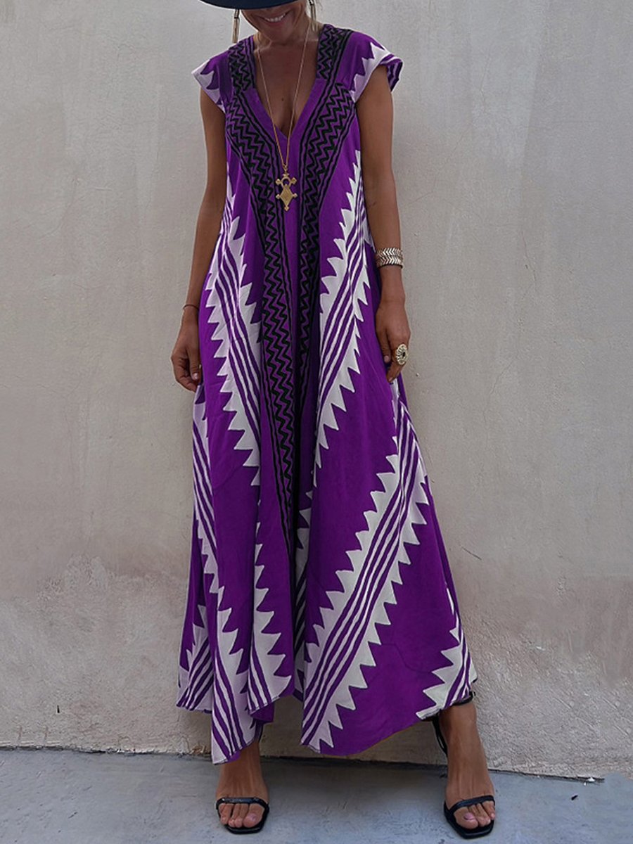 Boho™ | Bez rukava haljina s V-izrezom