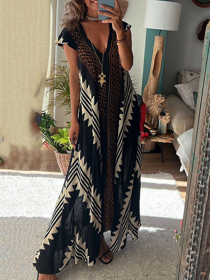 Boho™ | Bez rukava haljina s V-izrezom