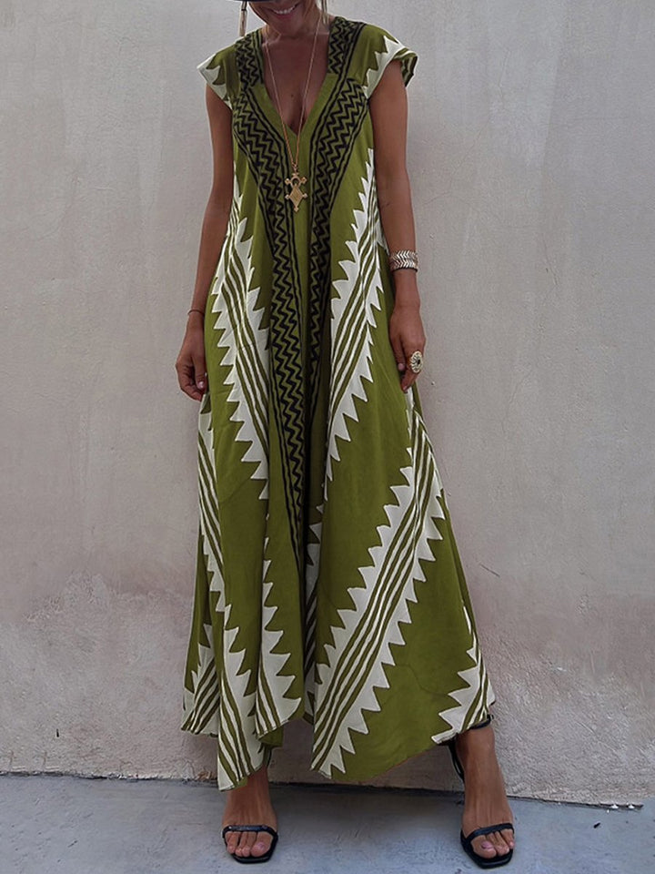 Boho™ | Bez rukava haljina s V-izrezom