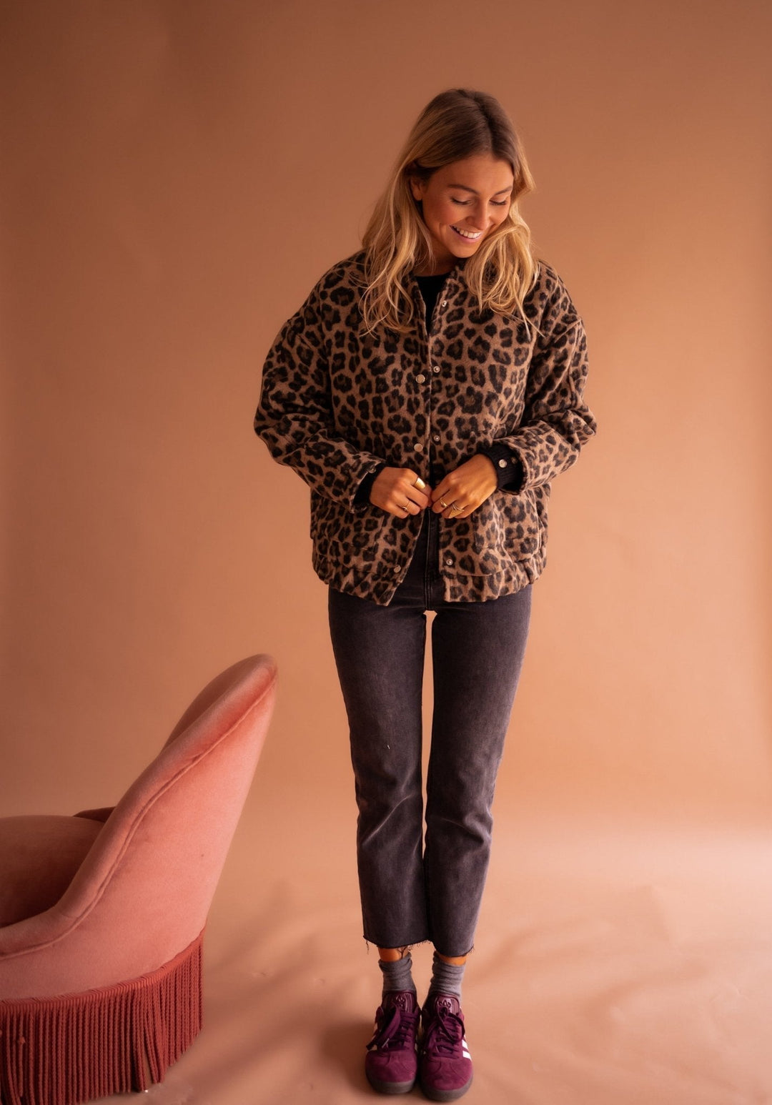 Charlene – Trendova Leopard Jakna