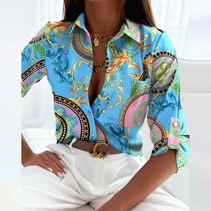 Ariadna® | Bluza s okovratnikom s preklopom